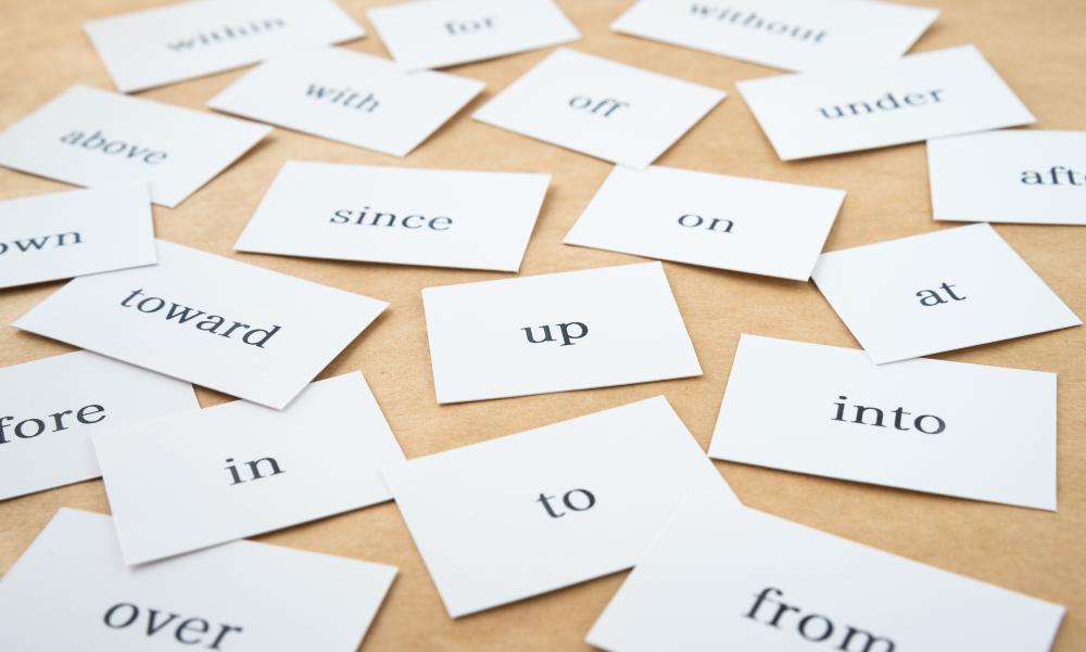 in to などの単語