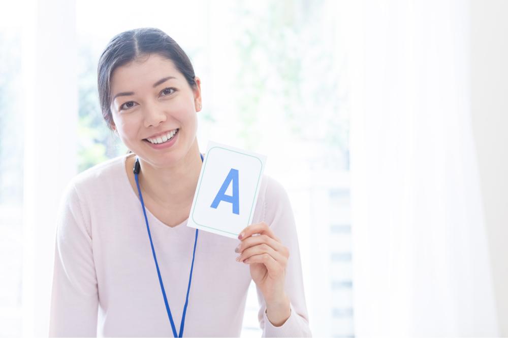 英語を教える先生