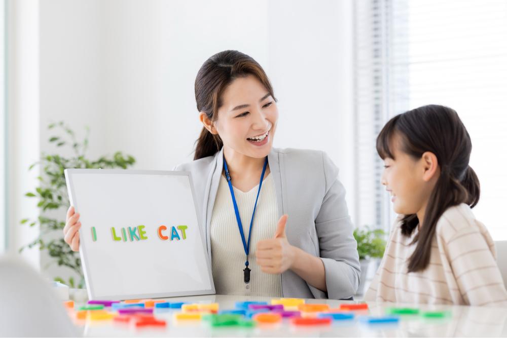 英会話の先生と子ども