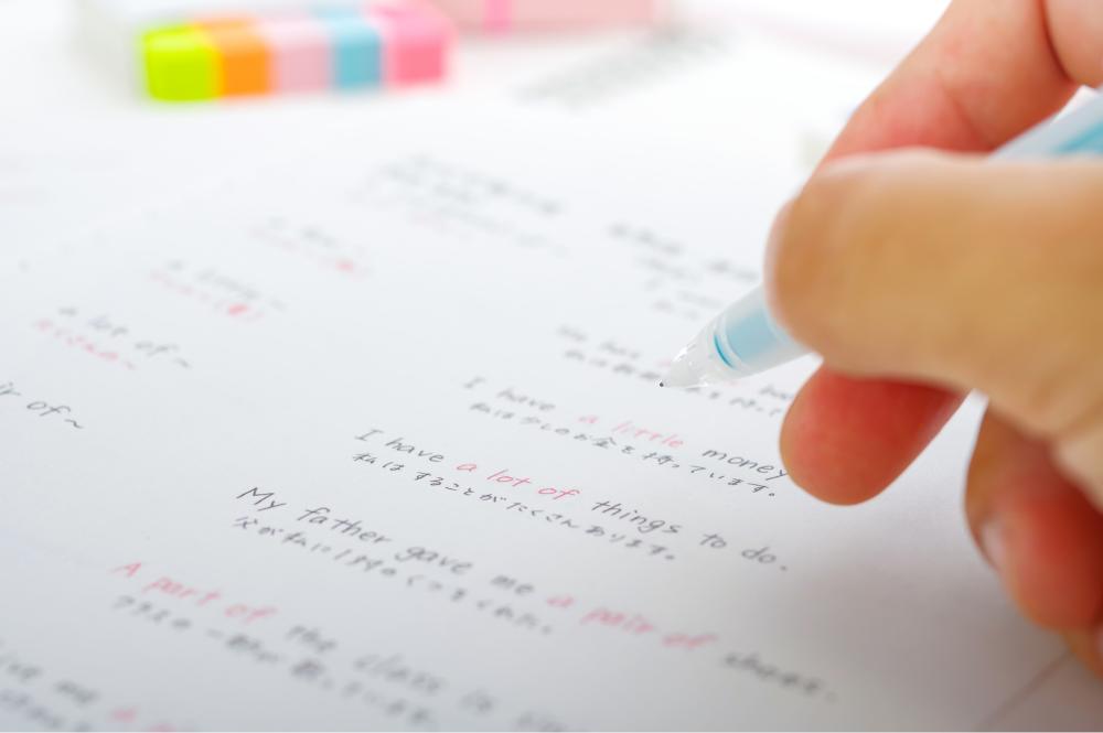 英語を勉強する様子